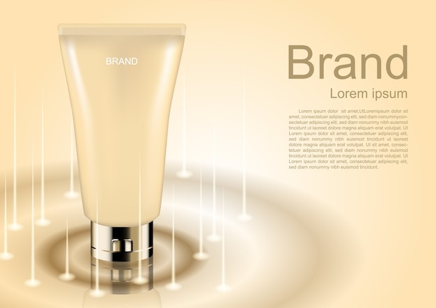 Plantilla de anuncios cosméticos
