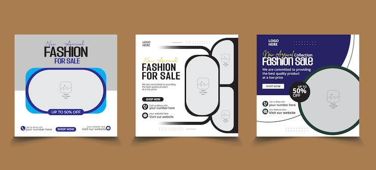 plantilla de anuncios de redes sociales nuevas llegadas plantilla de banner de venta de moda
