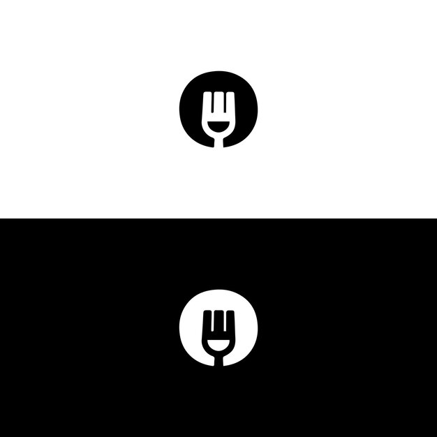 plantilla de archivo vectorial de diseño de bifurcación del logotipo