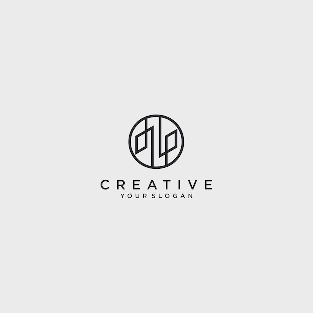 plantilla de arte de diseño creativo de logotipo