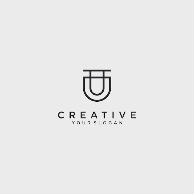 plantilla de arte de diseño creativo de logotipo