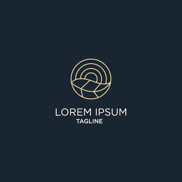 plantilla de arte de diseño de hoja de logotipo