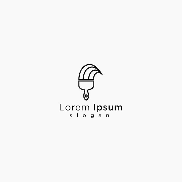 PLANTILLA DE ARTE DE DISEÑO DE LOGOTIPO LOREM IPSUM SLOGAN