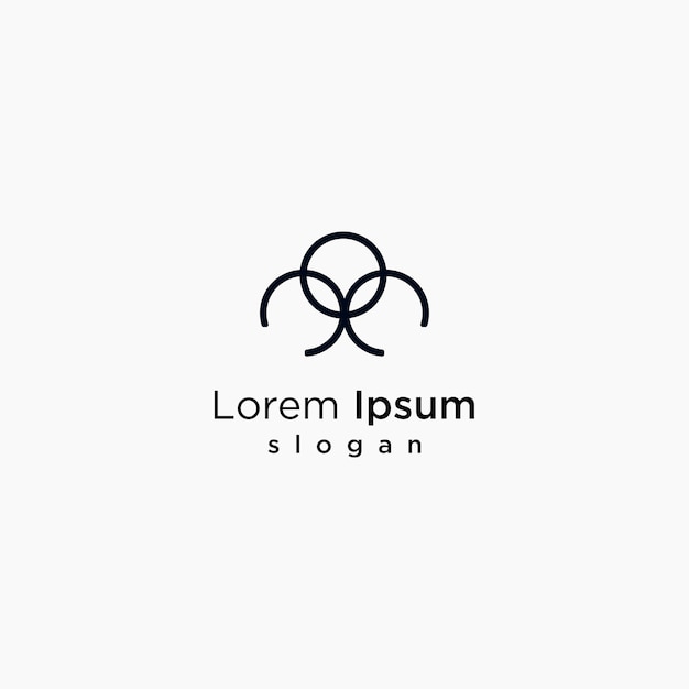 PLANTILLA DE ARTE DE DISEÑO DE LOGOTIPO LOREM IPSUM SLOGAN