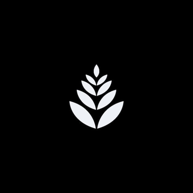 plantilla de arte de diseño de logotipo de loto