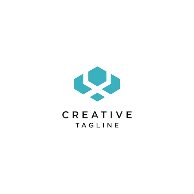 Plantilla de arte de diseño de tagline creativo de logotipo