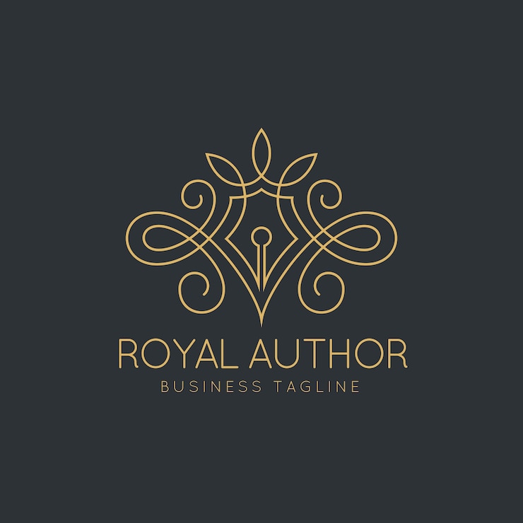 Vector plantilla de autor royal author
