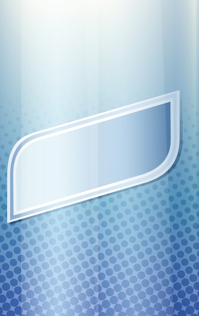 Una plantilla azul en blanco