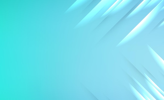 Plantilla de bandera de color verde azul claro con fondo de gradiente vectorial borroso y abstracto