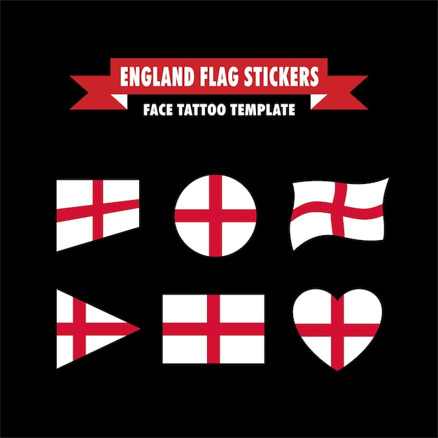 Plantilla de bandera de inglaterra