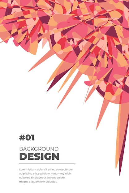 Plantilla de banner abstracto colorido con texto ficticio para diseño web Página de inicio historia de redes sociales y material de impresión