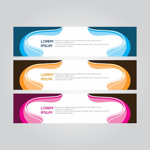 Plantilla de banner abstracto