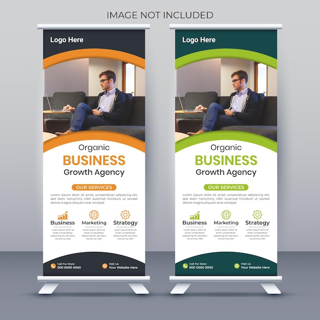 Plantilla de banner acumulativo corporativo simple