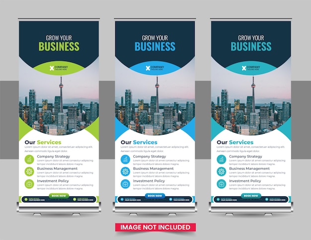 Plantilla de banner acumulativo corporativo simple
