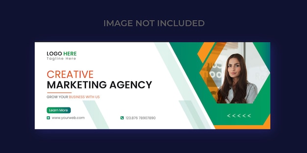 Plantilla de banner de agencia de marketing digital profesional Vector Premium