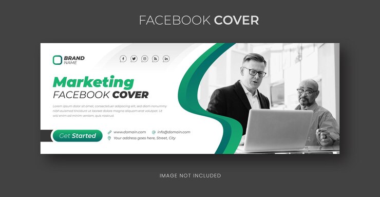 Plantilla de banner de agencia de marketing digital profesional