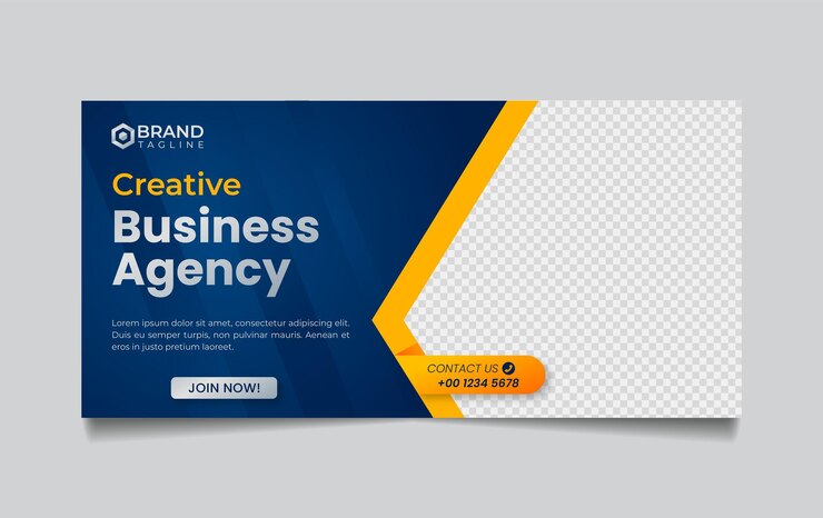 plantilla de banner de la agencia de negocios creativa