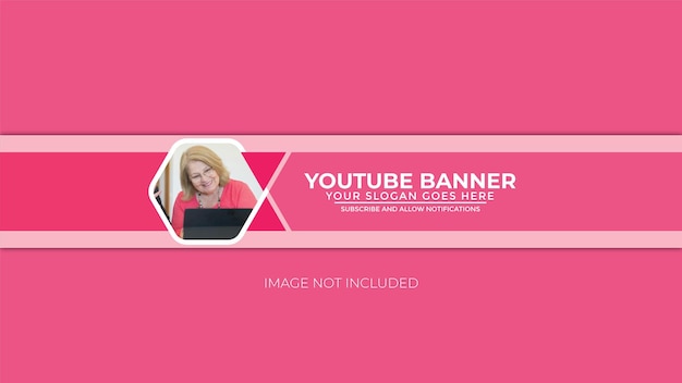 plantilla de banner del canal de Youtube Arte de portada del canal de YouTube