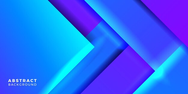 Plantilla de banner de cartel de portada de concepto degradado abstracto azul geométrico vibrante moderno para tecnología futurista