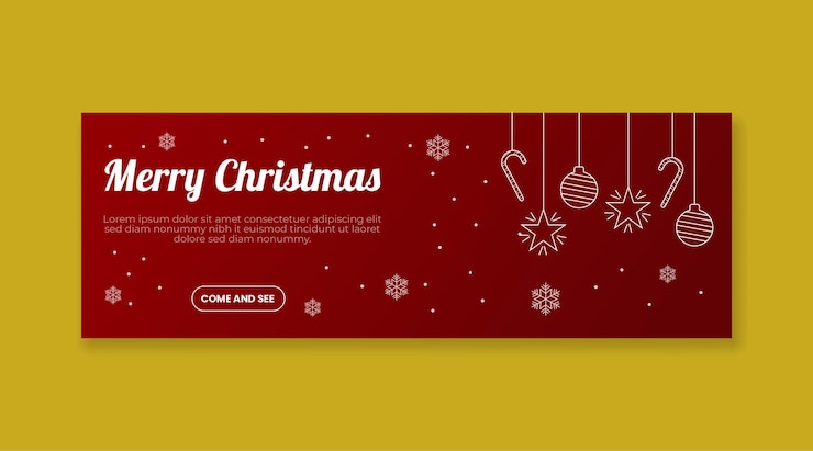 Vector plantilla de banner de casarse con navidad