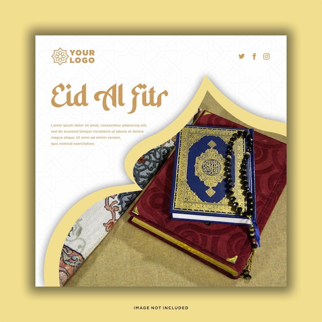 Plantilla de banner de colección de publicaciones de instagram de Ramadan Eid Al Fitr