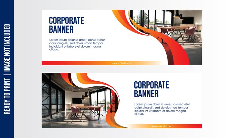 Plantilla de banner corporativo