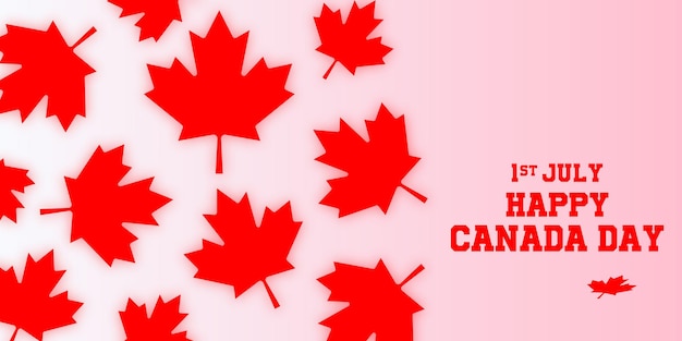 Plantilla de banner del día de canadá