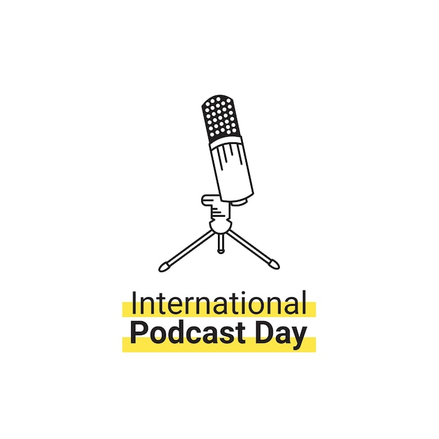 plantilla de banner del día internacional del podcast