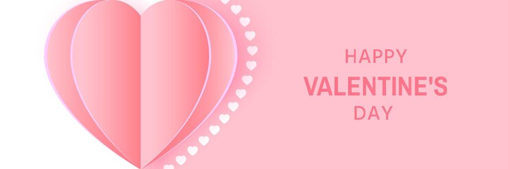 Plantilla de banner del día de san valentín