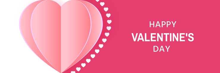 Plantilla de banner del día de san valentín