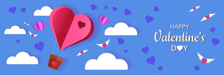 Plantilla de banner del día de san valentín