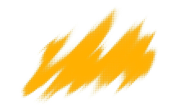 plantilla de banner de diseño de medio tono naranja