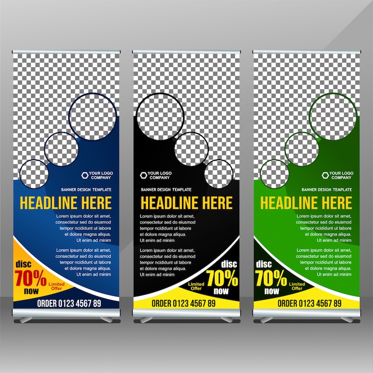 Vector plantilla de banner empresarial acumulativa