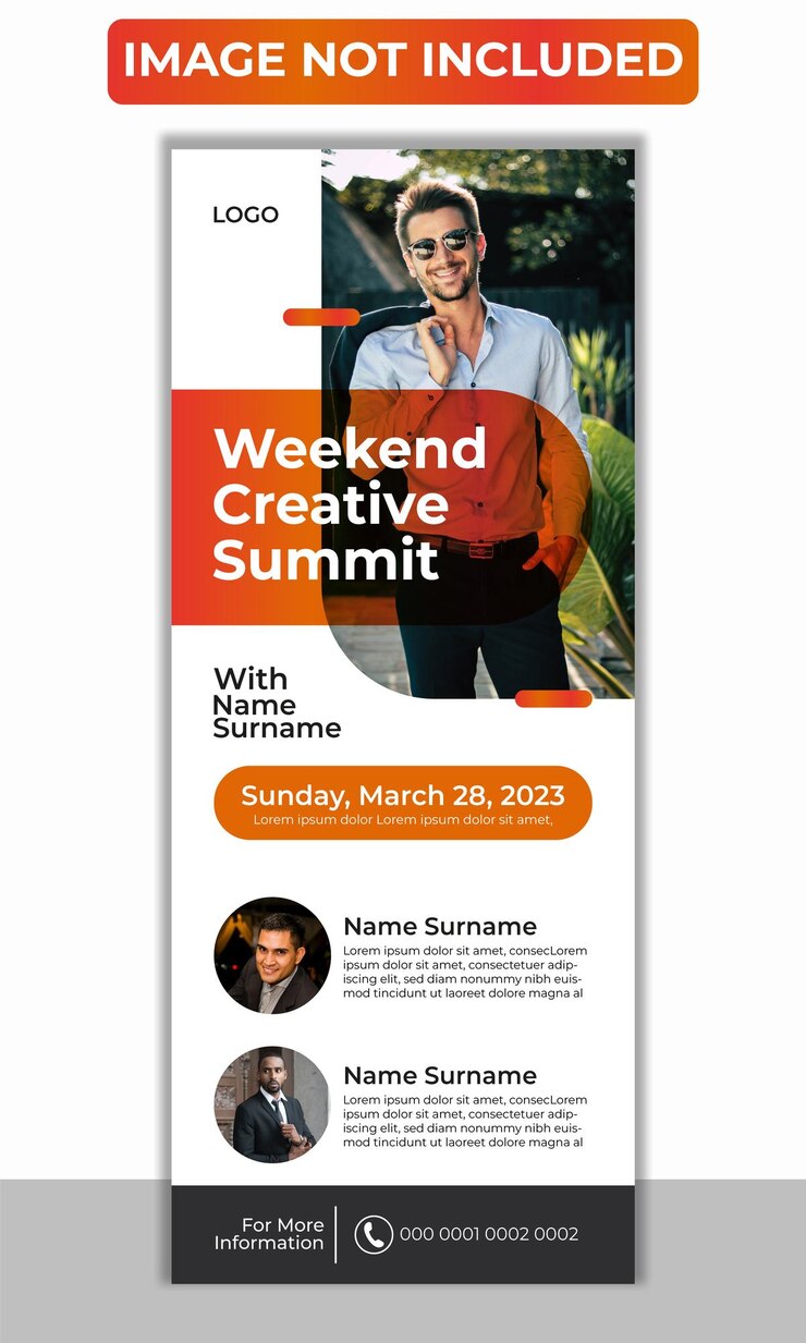 Vector plantilla de banner enrollable corporativo
