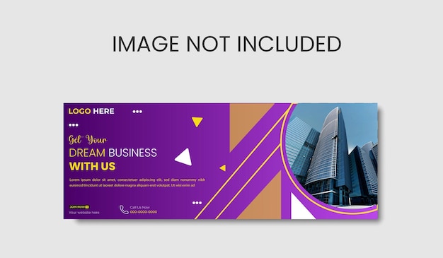 Plantilla de banner de facebook de marketing digital vectorial