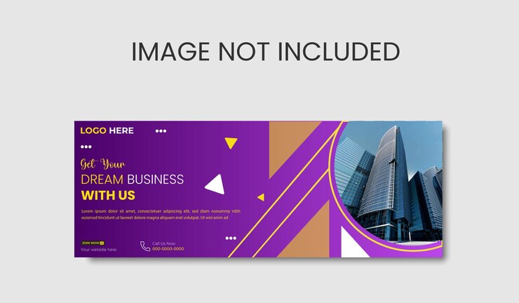 Plantilla de banner de facebook de marketing digital vectorial