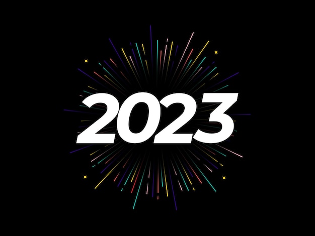 plantilla de banner de feliz año nuevo 2023