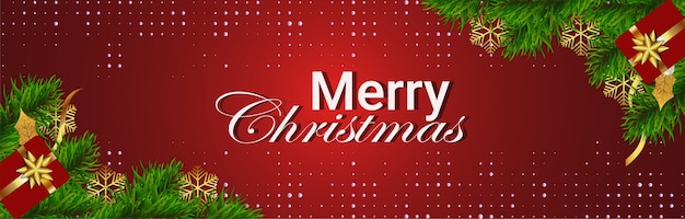 Plantilla de banner de feliz navidad