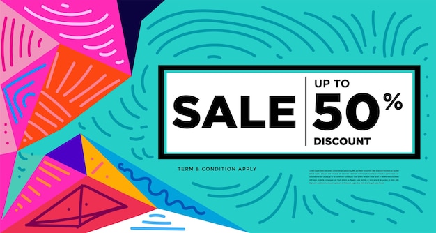 Plantilla de banner fluido y geométrico abstracto colorido para material de promoción de marketing Tarjeta de regalo de devolución de efectivo y plantilla de diseño de bonificación de tarjeta de miembro