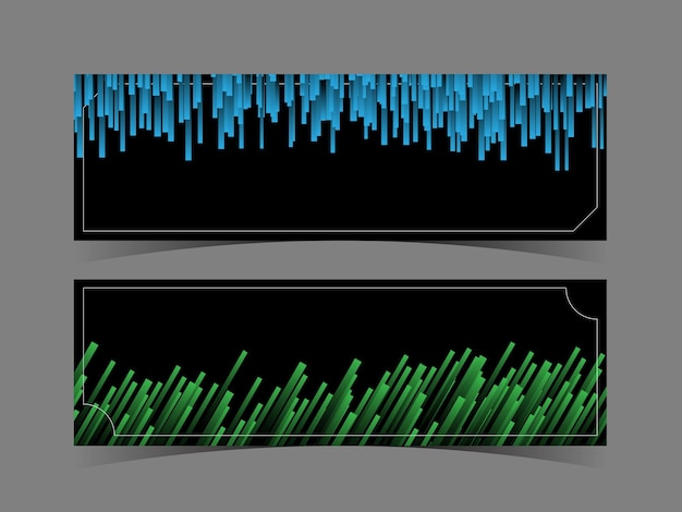 Plantilla de banner de fondo abstracto azul oscuro y verde vectorial para negocios y marketing y diseño de medios de póster de sitio web de publicidad fondo gris de sombra pequeña
