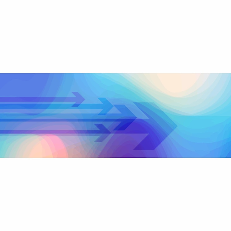 Vector plantilla de banner de fondo web abstracto flechas de encabezado web