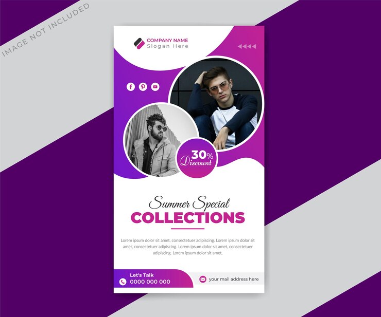 Plantilla de banner de historias de instagram y facebook de venta de moda de verano