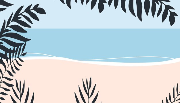 Plantilla de banner horizontal y fondo de redes sociales con espacio para texto vacaciones de verano o fondo de agencia de viajes