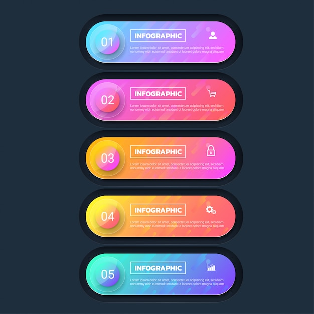 plantilla de banner infografía