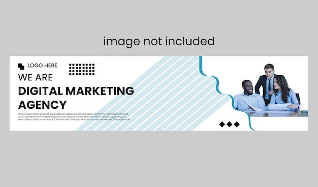 plantilla de banner de linkedin para la agencia de marketing