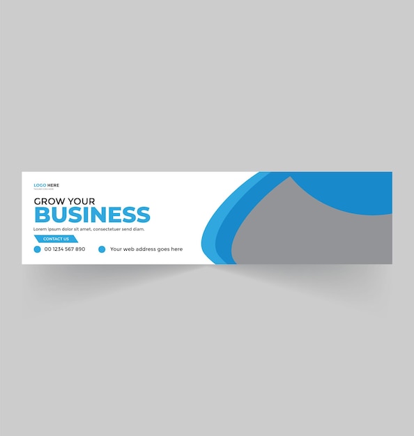 Plantilla de banner de linkedin de solución empresarial