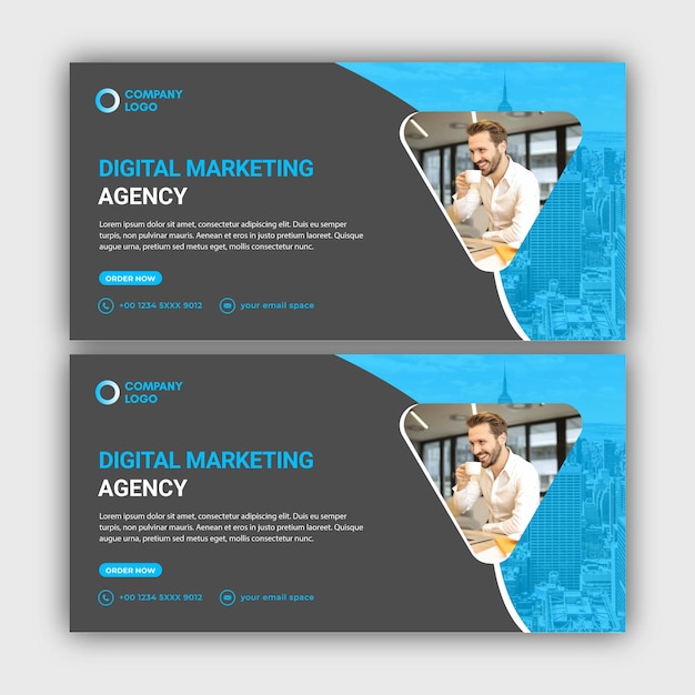 plantilla de banner de marketing digital