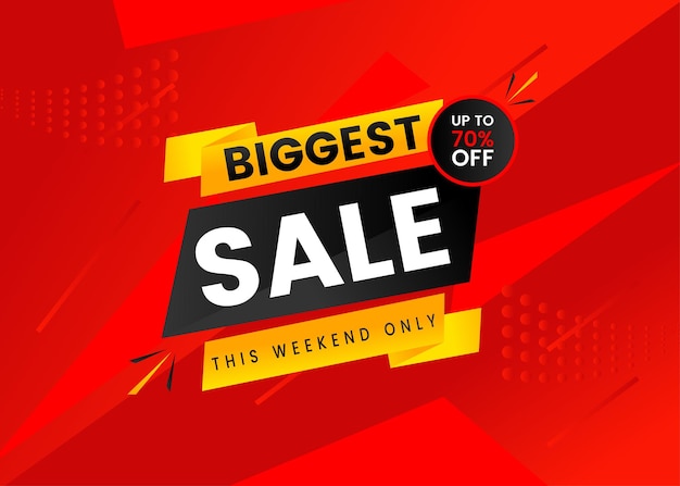 plantilla de banner con la mayor oferta especial de super venta ilustración vectorial