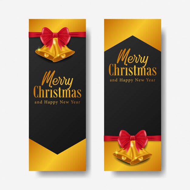 Plantilla de banner de Navidad de pie