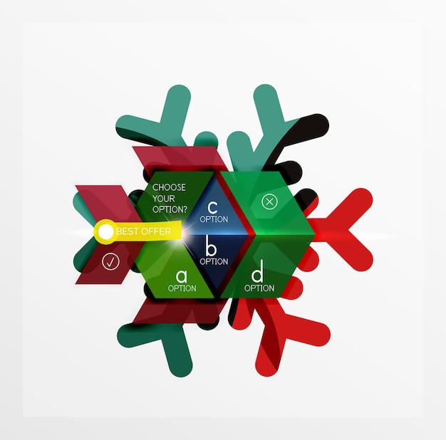 plantilla de banner navideño de venta vectorial